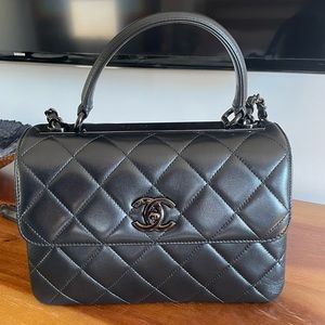 Chanel so black trendy medium handbag - authentic.